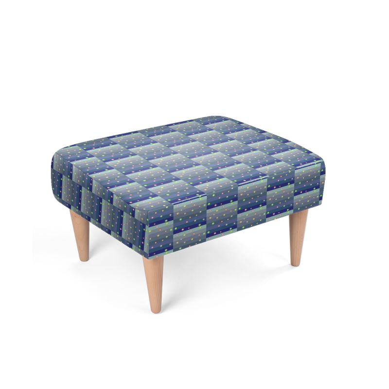 Winter Star Basket Footstool | Black & Queer Home Decor
