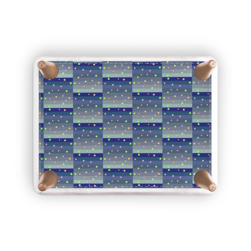 Winter Star Basket Footstool | Black & Queer Home Decor