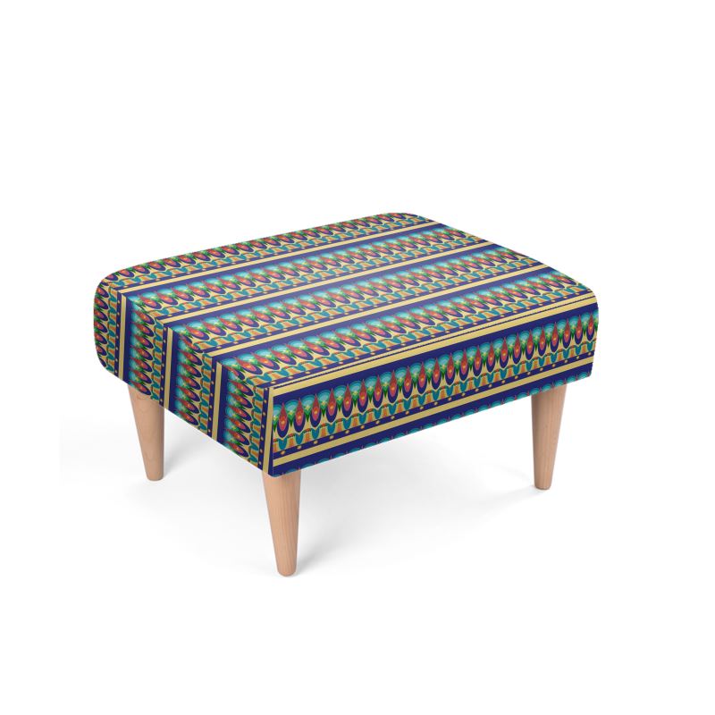 Our Sacred Temples Footstool | Afrocentric Home Decor