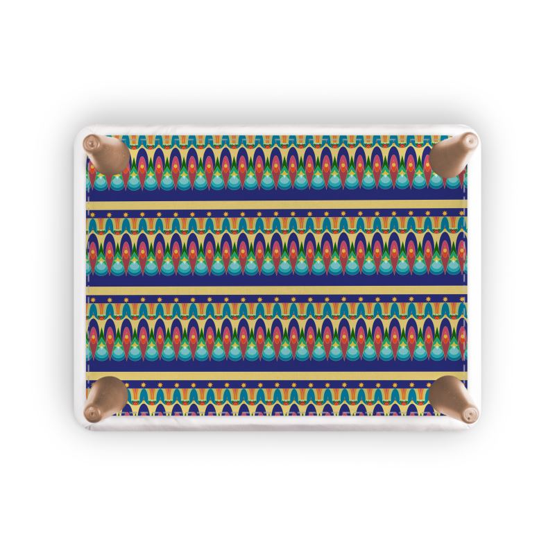 Our Sacred Temples Footstool | Afrocentric Home Decor