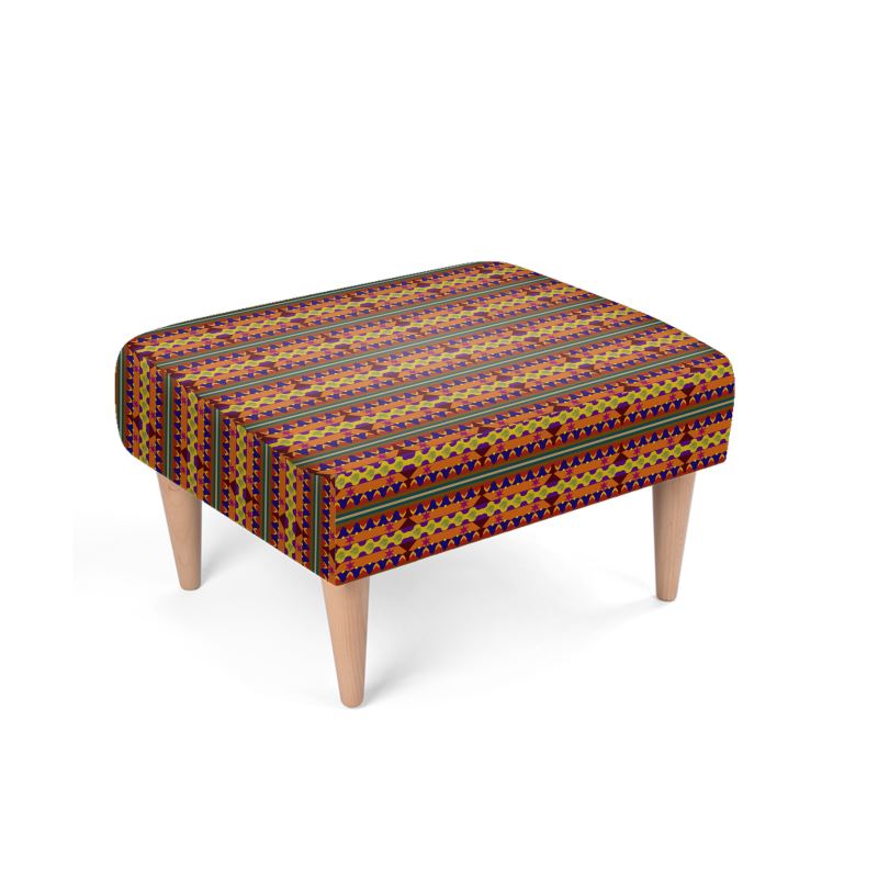 Kujichagulia Footstool | Kwanzaa Home Decor