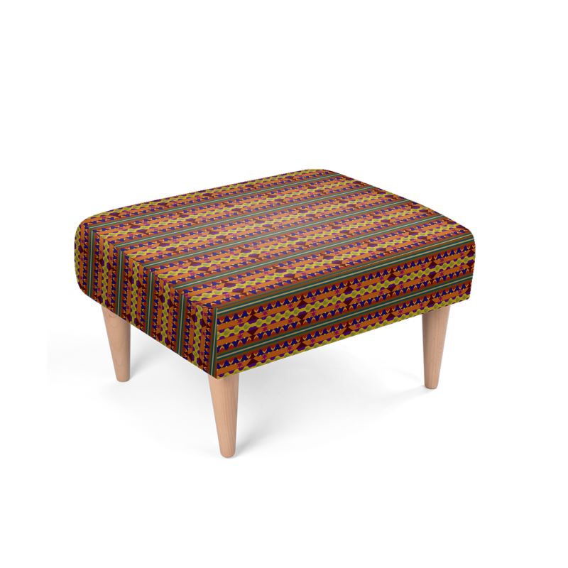 Kujichagulia Footstool | Kwanzaa Home Decor
