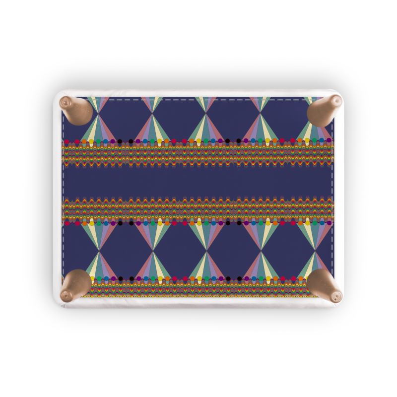 Vibing On The Wavelength Footstool | Queer Art & Black Pride Decor
