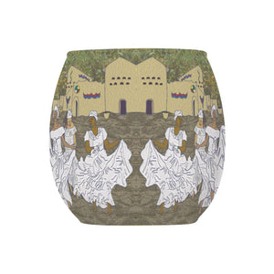 Celebration For Wombed Ones Glass Tealight Candle Holder | Black Queer Art