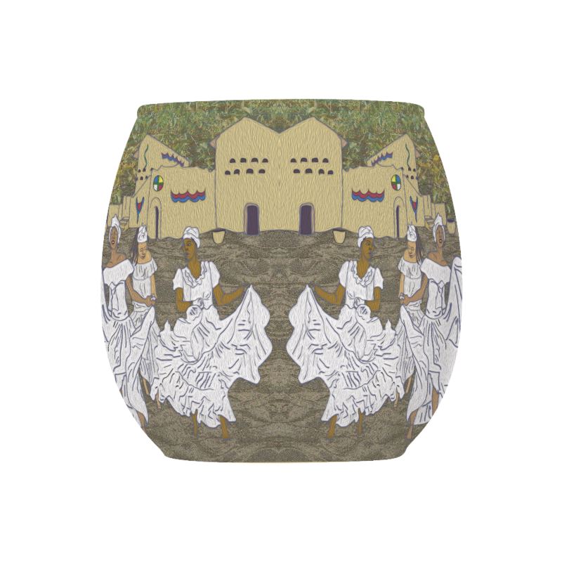 Celebration For Wombed Ones Glass Tealight Candle Holder | Black Queer Art