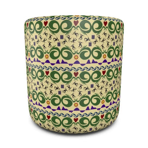 Cave Songs Pouffe Round | Afrocentric Home Decor