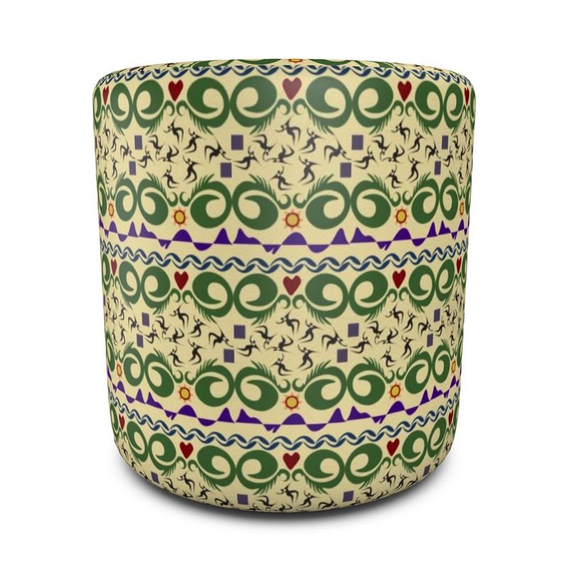 Cave Songs Pouffe Round | Afrocentric Home Decor