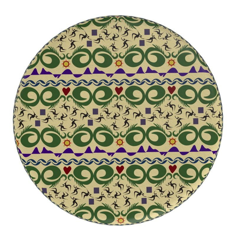Cave Songs Pouffe Round | Afrocentric Home Decor