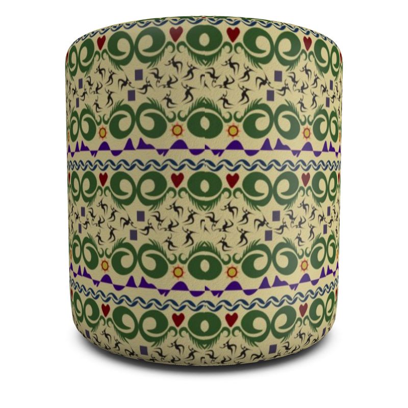 Cave Songs Pouffe Round | Afrocentric Home Decor