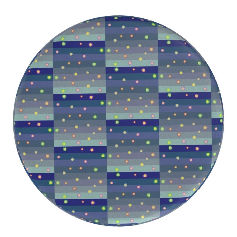 Winter Star Basket Pouffe Round | Afrocentric Home Decor
