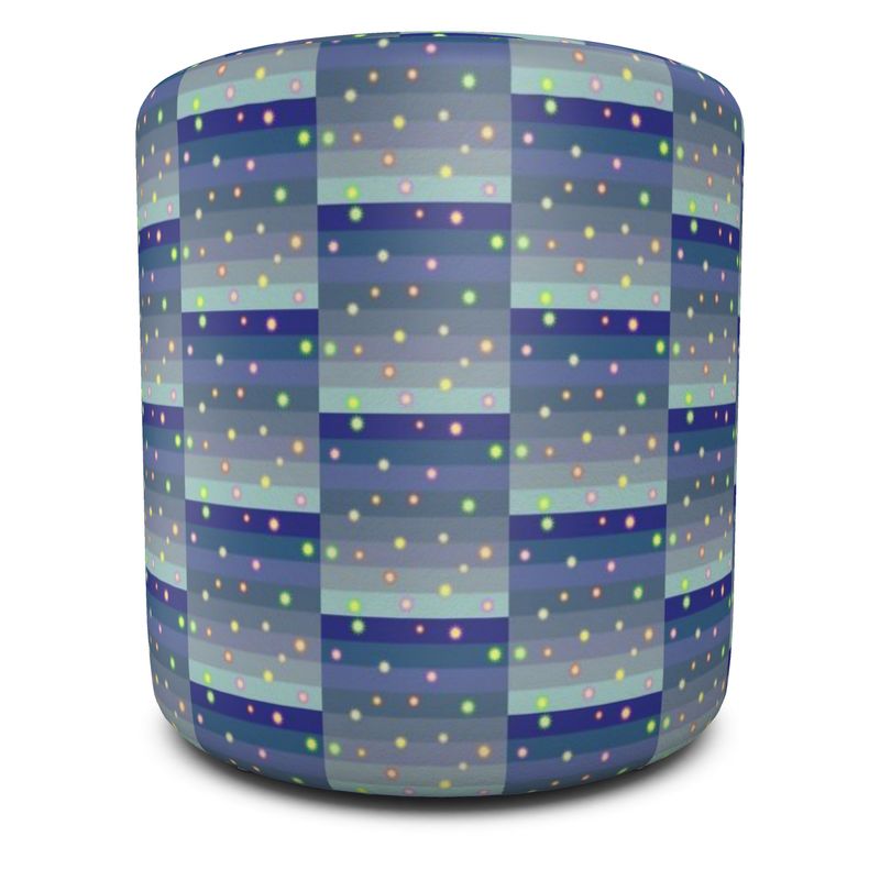 Winter Star Basket Pouffe Round | Afrocentric Home Decor