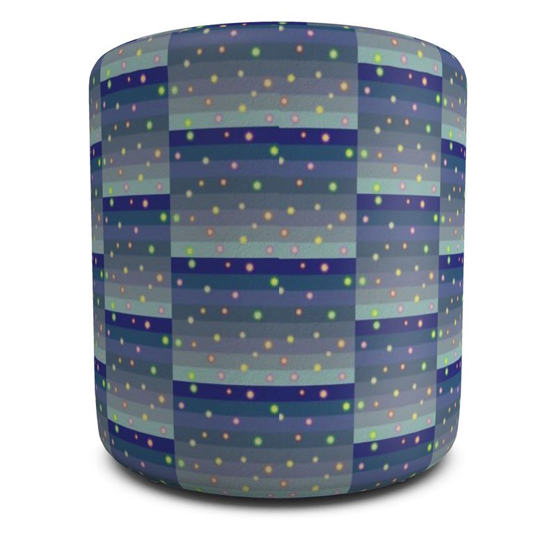 Winter Star Basket Pouffe Round | Afrocentric Home Decor