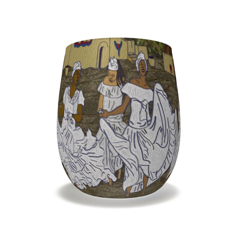 Celebration For Wombed Ones Water Glass | Black Queer Art