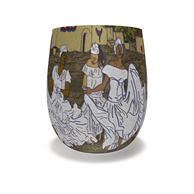 Celebration For Wombed Ones Water Glass | Black Queer Art
