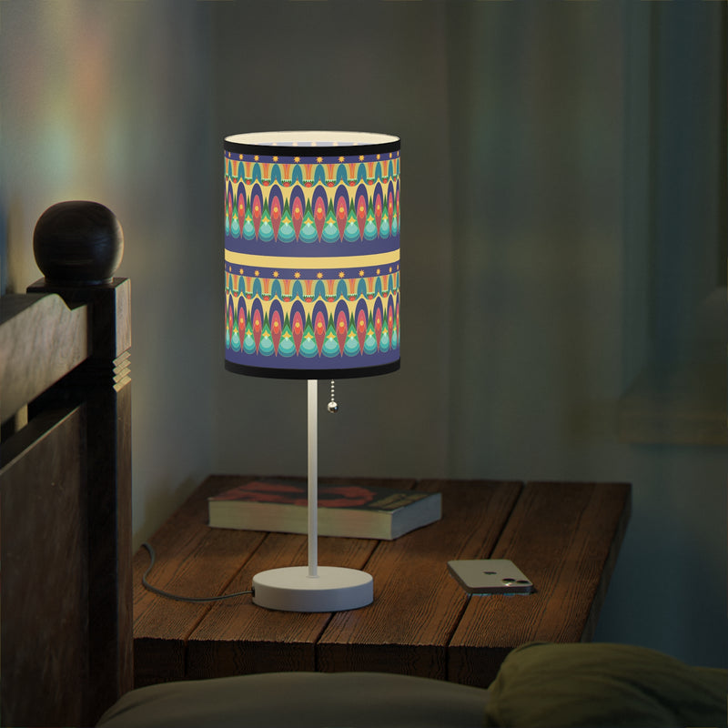Our Sacred Temples Lamp on a Stand | Afrocentric Home Decor