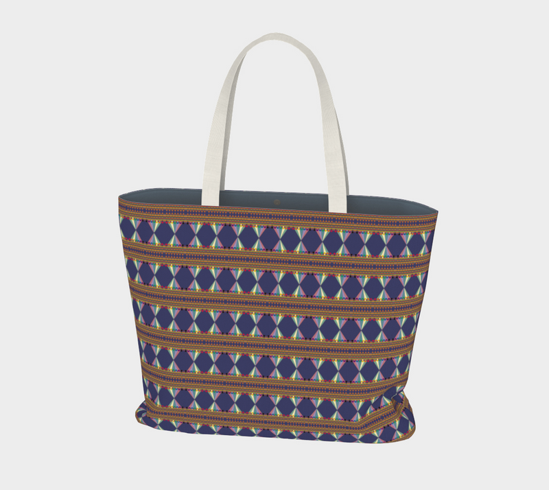 Vibing On The Wavelength Large Tote Bag | Queer Art