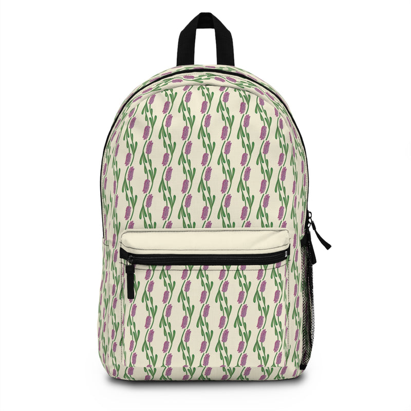 A Touch Of Lavender Backpack – Vintage Pink & Green Lavender Print