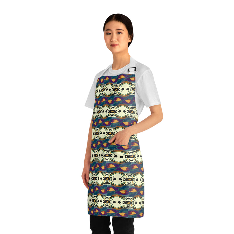 Spider Granma's Love Village Apron | Afrocentric Kitchen Decor