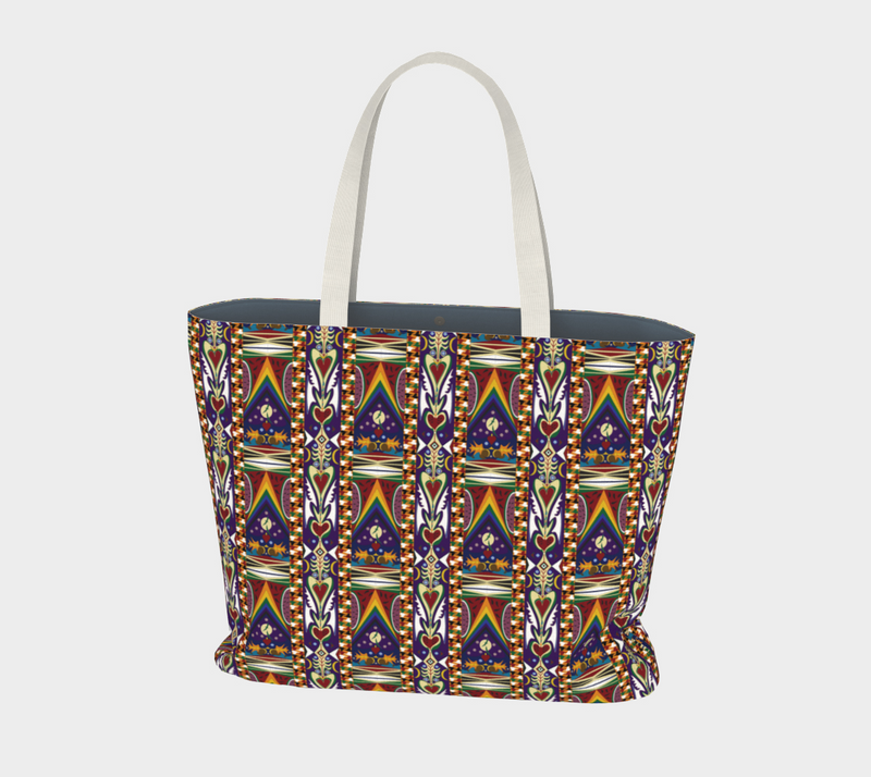 Watermelon Proud Large Tote Bag | Black Queer Pride