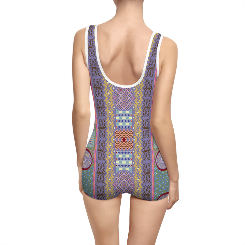 Jamii Gender Neutral Swimsuit – Geometric Abstract