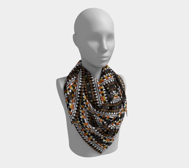 Fulani's Desire Square Silk Scarf | Afrocentric Fashion