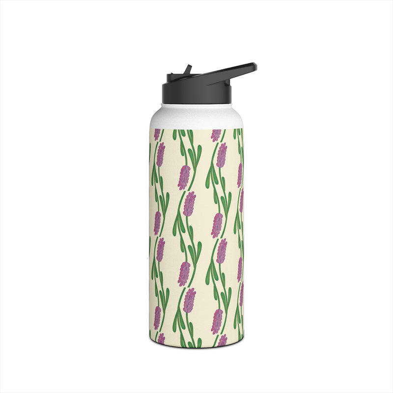 A Touch Of Lavender Stainless Steel Slender Water Bottle