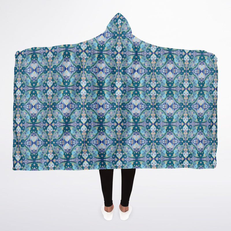 Once In A Blue Love Hooded Blanket