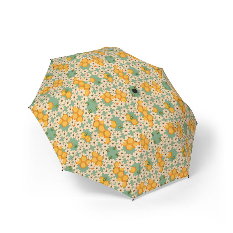 Success's Sweet Sting Foldable Floral Umbrella — Black Eyed Susan Semi-Automatic Compact Umbrella