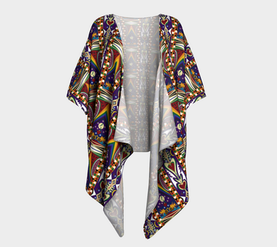 Watermelon Proud Draped Kimono | Black Queer Pride