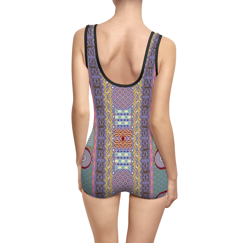Jamii Gender Neutral Swimsuit – Geometric Abstract