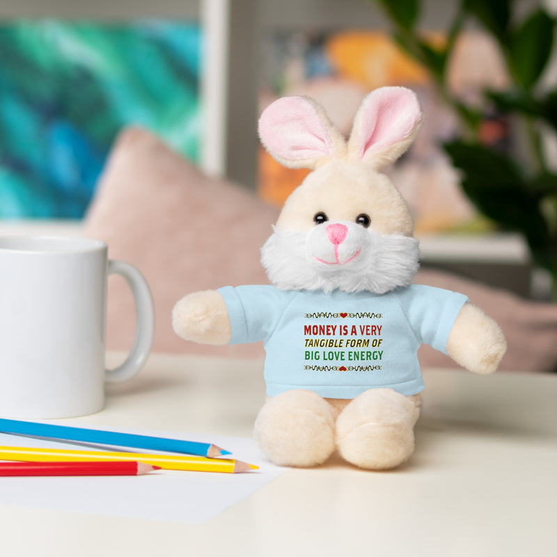 Money Is A Tangible Form Of Love Energy Stuffed Animal | Black Queer Affirmation