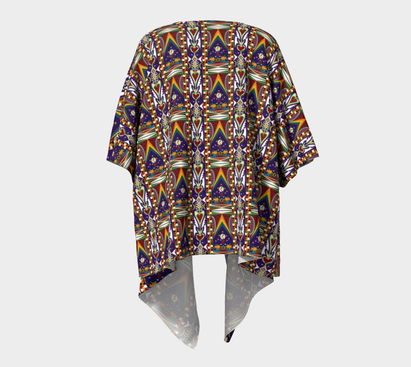 Watermelon Proud Draped Kimono | Black Queer Pride