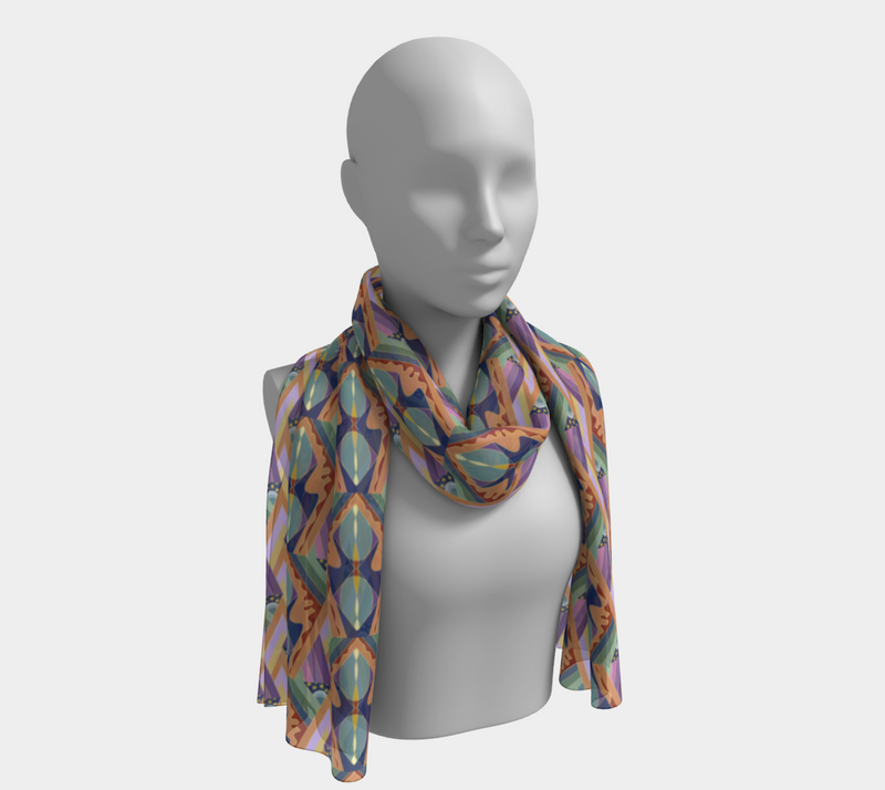 Opening The Worlds Long Scarf | Queer Art & Afrocentric Style