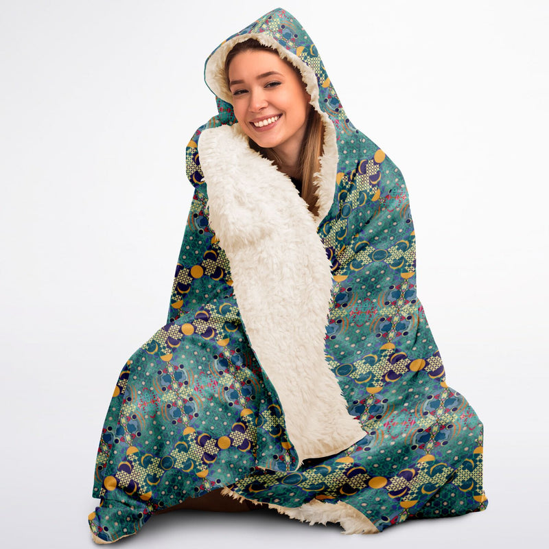 Aqua De Luna Hooded Blanket