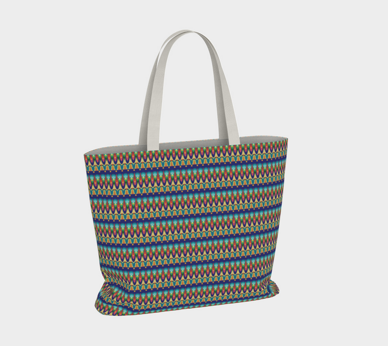Our Sacred Temples Large Tote Bag | Afrocentric Spirituality