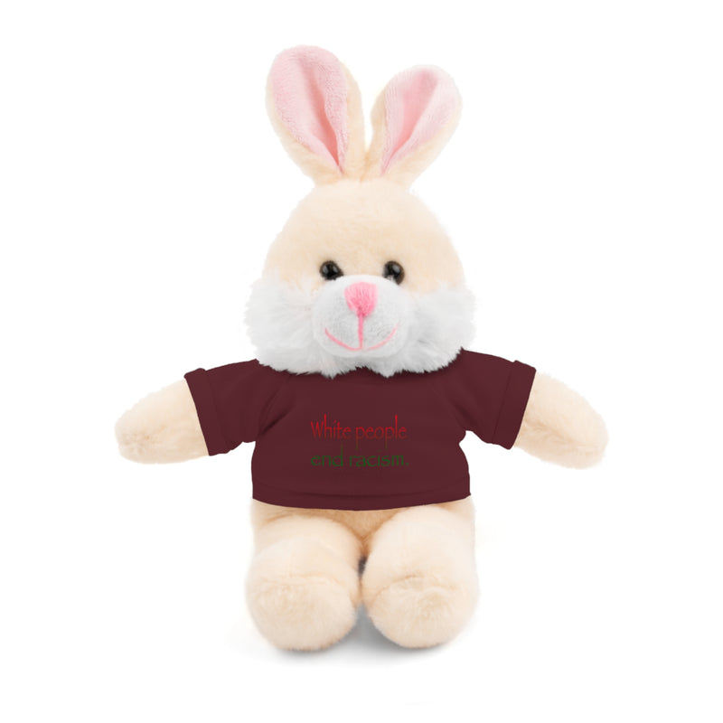 White People End Racism Plushie | Anti-Racism Allyship