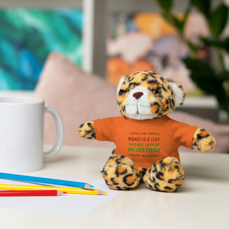 Money Is A Tangible Form Of Love Energy Stuffed Animal | Black Queer Affirmation