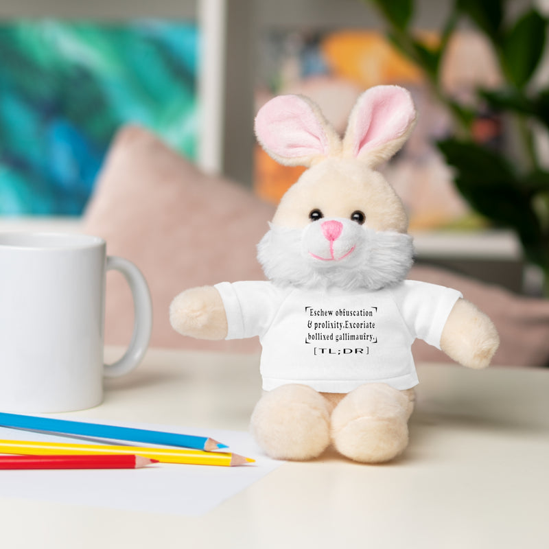 Eschew Obfuscation Stuffed Animal | Queer Affirmation Plushie