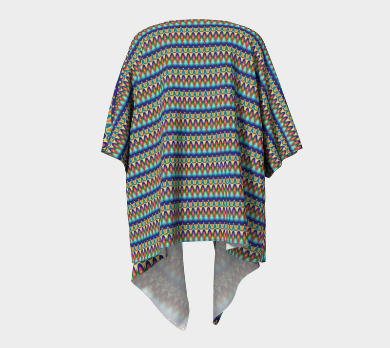 Our Sacred Temples Draped Kimono | Afrocentric Clothing