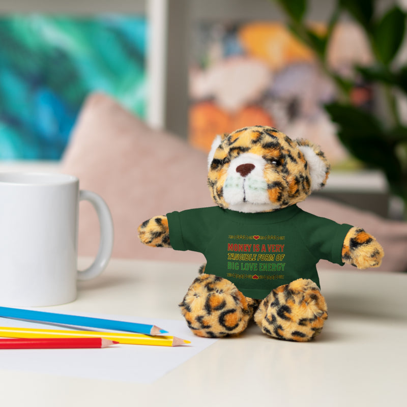 Money Is A Tangible Form Of Love Energy Stuffed Animal | Black Queer Affirmation