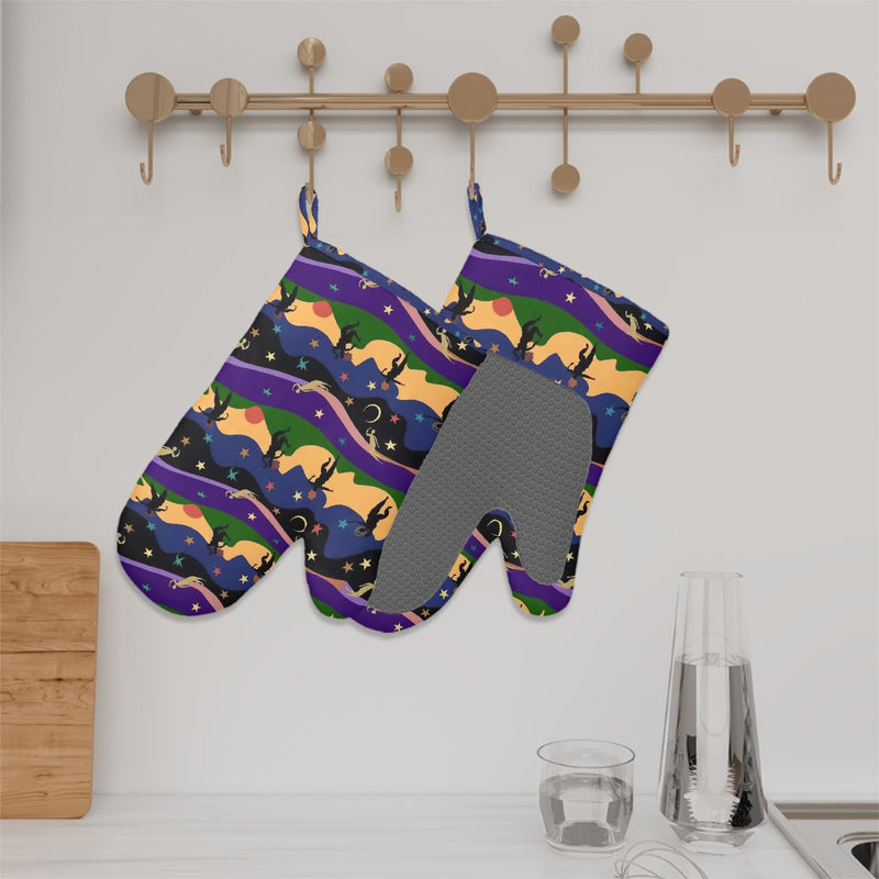 Autumn Dancers Silicone Oven Mitts
