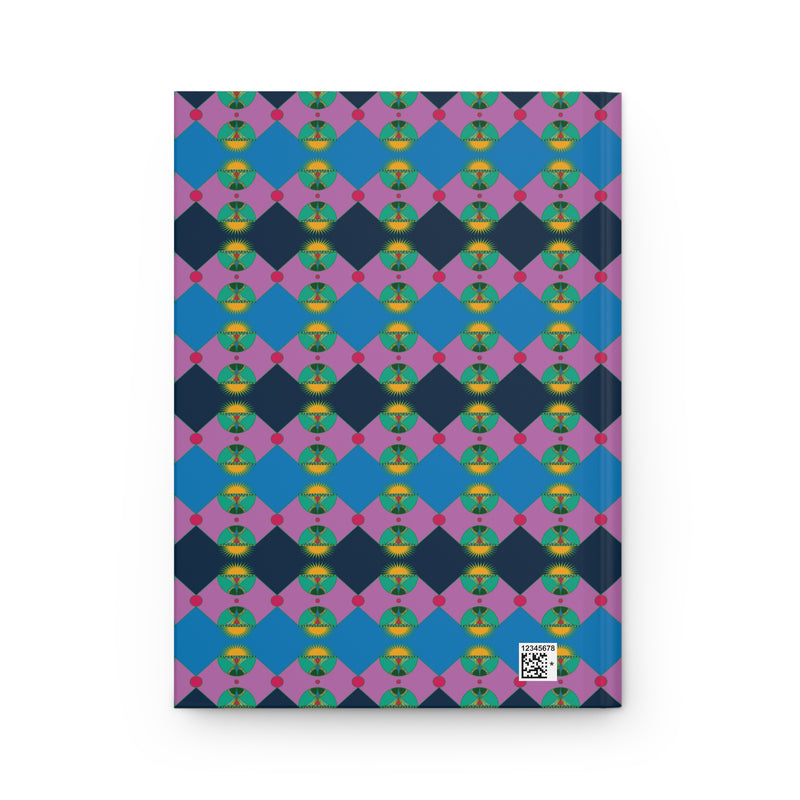 Rainbow Lotus Star Shield Hardcover Journal | Queer Art Journal