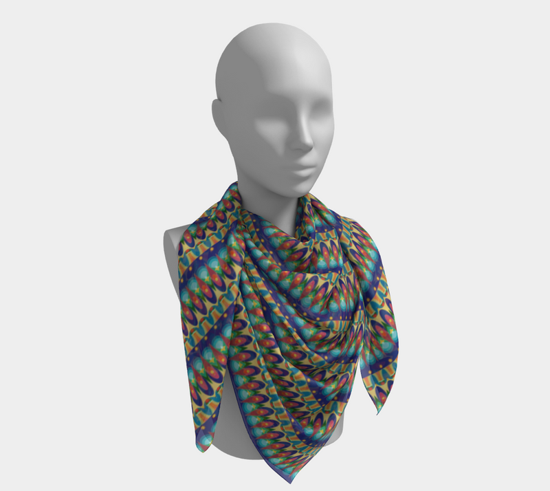 Our Sacred Temples Square Silk Scarf | Black History & Pride