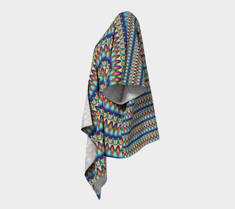 Our Sacred Temples Draped Kimono | Afrocentric Clothing