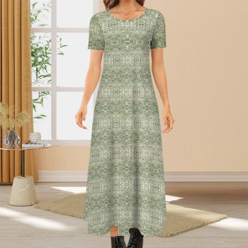 Spanish Moss Short Sleeve Maxi Dress