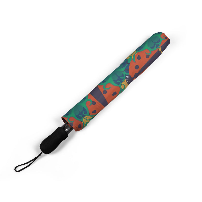 Ladybird Luck Foldable Umbrella — Compact Semi‑Automatic Rain Ladybug Umbrella