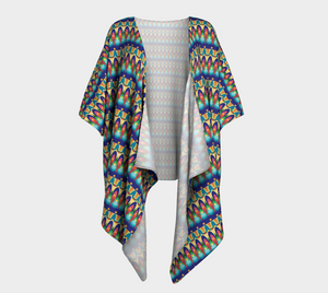 Our Sacred Temples Draped Kimono | Afrocentric Clothing