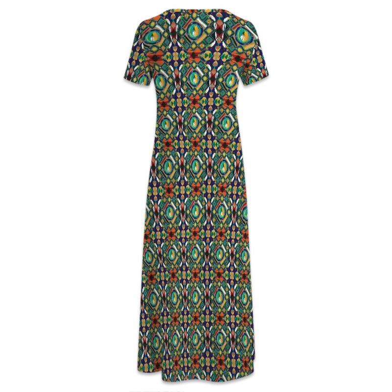 Morrison's Center Crew Neck Short Sleeve Maxi Dress