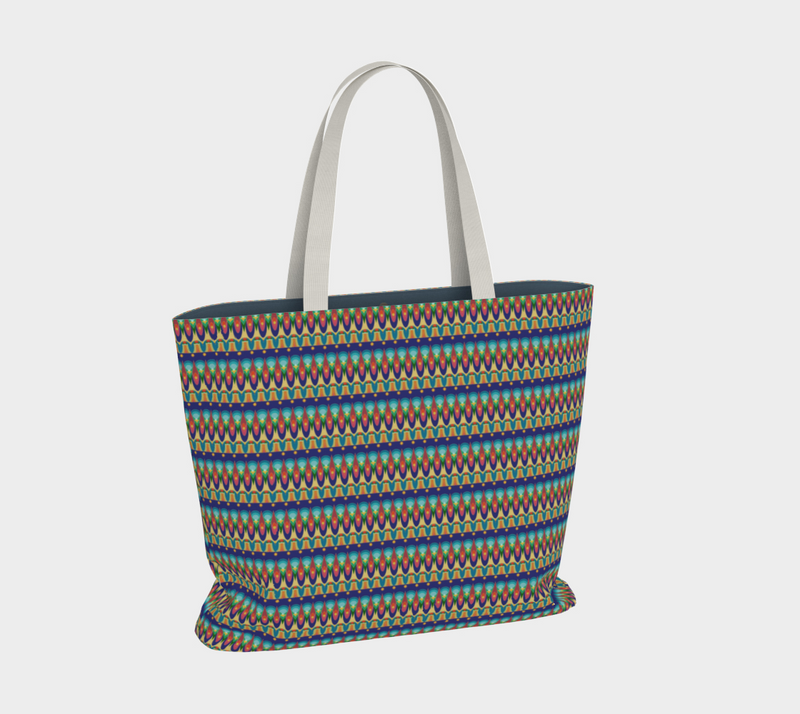 Our Sacred Temples Large Tote Bag | Afrocentric Spirituality