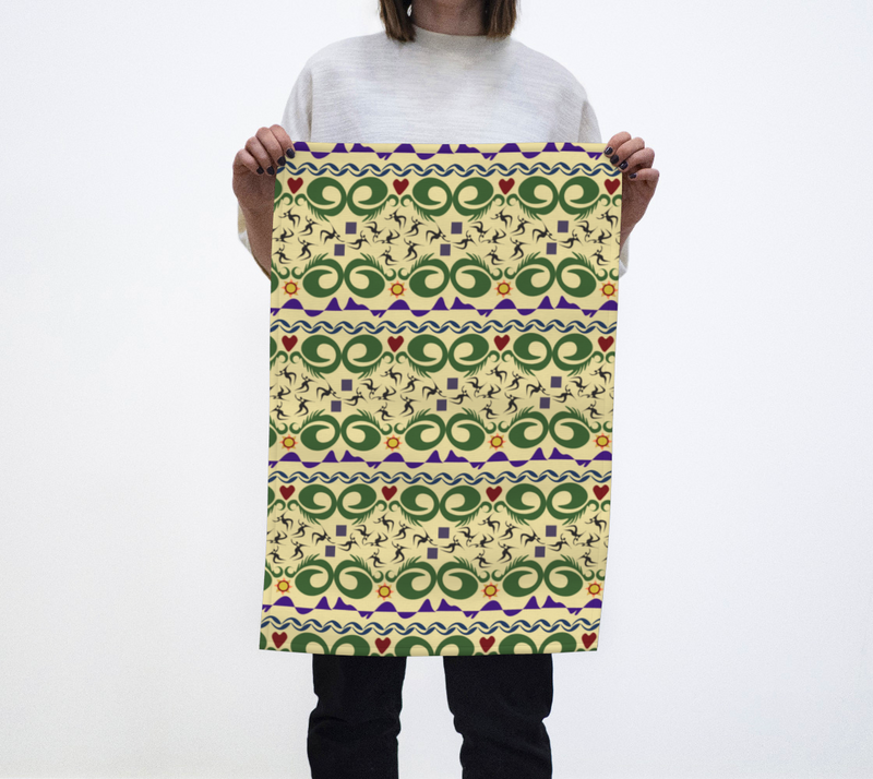Cave Songs Tea Towel | Black Folklore Art